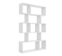 Vicco Separador de ambientes Aramis, Blanco, 106 x 161.5 cm | 9 compartimentos, para una distribución flexible del espacio y uso por ambos lados