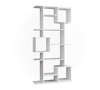 Vicco Separador de ambientes Cube, Blanco, 92 x 187.7 cm, para una distribución Flexible del Espacio y Almacenamiento Abierto