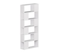 Vicco Separador de ambientes Eneos, Blanco, 80 x 186 cm | utilizable como estantería independiente para una división flexible de espacios