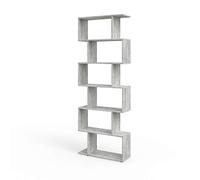 Vicco Separador de ambientes Levio, Gris, 70 x 192.2 cm, para una división Flexible del Espacio en Forma de Z, colocable por Ambos Lados