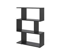 Vicco Separador de ambientes Levio, Negro, 70 x 97.4 cm, para una distribución Flexible del Espacio y Uso por Ambos Lados