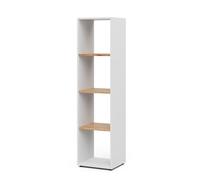 Vicco Separador de ambientes Ludus, Roble Blanco/Dorado, 36.8 x 144.9 cm