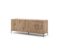 Vicco Tablero bajo Eliza, Roble Vikingo, 150 x 60 cm