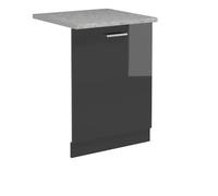 Vicco Tapa del lavavajillas R-Line, Antracita Alto Brillo, 60 cm, ET Mármol