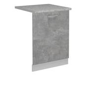 Vicco Tapa del lavavajillas R-Line, Hormigón, 60 cm, ET Mármol