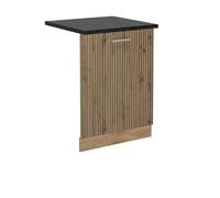 Vicco Tapa del lavavajillas R-Line, Roble Artesanal, 60 cm, ET Antracita