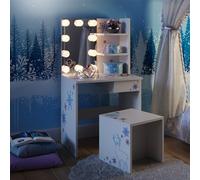 Vicco Tocador Infantil Schneeflocke, Blanco, 54.8 cm con iluminación LED