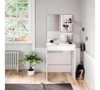 Vicco Tocador Isabelle, Blanco, 60 cm, Ahorra Espacio y es Funcional al Mismo Tiempo