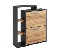 Vicco Zapatera abatible Orlando, Roble dorado/antracita, 24.5 x 90 cm