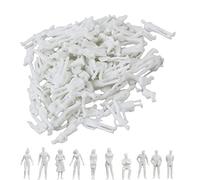 VICDUEKG 100 Piezas Figuras de Personas en Miniaturas Sin PintarMiniatura Figurita de Personas para Modelismo Ferroviario Escenas en Miniatura Ciudades en Miniatur, Escala 1:100