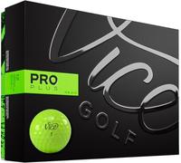Vice Golf Pro Plus 2020 | 12 Pelotas de Golf | Características: 4 Piezas de uretano Fundido, Longitud máxima, Giro reducido del Conductor | más Colores: Blanco, Rojo neón | Perfil: para golfistas
