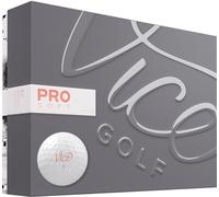Vice Golf Pro Soft HUE Living Coral 2020,12 pelotas de golf,Características: 3 piezas de uretano fundido, tacto suave, alta estabilidad de vuelo, coral,Perfil: para golfistas ambiciosos