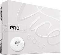 VICE Golf Pro White 2020 | 12 pelotas de golf | Características: 3 piezas de uretano fundido, control máximo, giro alto en juego corto | más colores: verde lima/rojo | perfil: para golfistas avanzados