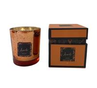 VICEMA Vela Aromática Perfumada, Aromaterapia y Decorativa, Vela en Vaso de Cristal Tamaño Grande 8 x 8 x 9 cm. Aroma a Naranja-canela. Duración 42 horas.