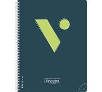 Vicens Vives - Cuaderno A5 Rayado 7mm - Edunotes - 80 Hojas con Espiral Suave SOFTRING, Papel de Lineas Extraopaco 80g, QR Educativo - Libreta Rayas ... Margen Morado, Ideal para Zurdos (LIBRETAS)