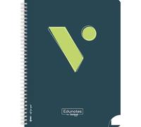 Vicens Vives - Cuaderno Espiral A4 Cuadricula Pautada de 4mm - Edunotes - 80 Hojas con Espiral Suave SOFTRING, Papel Extraopaco 80g - Libreta A4 ... para Zurdos - Hecho en España (LIBRETAS)