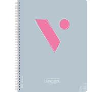 Vicens Vives - Cuaderno Espiral A4 Cuadriculado 4mm - Edunotes - 80 Hojas con Espiral Suave SOFTRING, Papel Extraopaco 80g, QR con Contenido Educativo - Libretas Escolares A4, ideal para Zurdos.