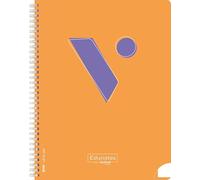 Vicens Vives - Cuaderno Espiral A5 Cuadricula Pautada de 4mm - 80 Hojas con Espiral Suave SOFTRING, Papel Extraopaco 80g, QR con Contenido Educativo - ... Margen Morado, Ideal para Zurdos (LIBRETAS)