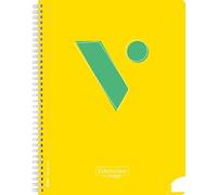 Vicens Vives - Cuaderno Espiral A5 Cuadricula Pautada de 4mm - 80 Hojas con Espiral Suave SOFTRING, Papel Extraopaco 80g, QR con Contenido Educativo - Libreta con Margen Morado, Ideal para Zurdos