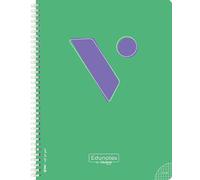 Vicens Vives - Cuaderno Espiral A5 Cuadriculado 4mm - Edunotes - 80 Hojas con Espiral Suave SOFTRING, Papel Extraopaco 80g, QR con Contenido Educativo ... A5, ideal para Zurdos. Hecho en España
