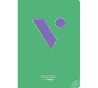 Vicens Vives - Cuaderno Grapa A4 Cuadriculado 4mm - 48 Hojas con Margen Morado, Papel Extraopaco 80g, QR Educativo - Libreta Escolar Cuadrícula 4x4, Apertura Plana. Hecho en España (LIBRETAS)