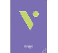 Vicens Vives - Cuaderno Grapa A4 Cuadriculado 4mm - 48 Hojas con Margen Morado, Papel Extraopaco 80g, QR Educativo - Libreta Escolar Cuadrícula 4x4, Apertura Plana. Hecho en España (LIBRETAS)
