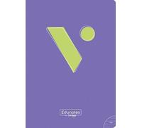 Vicens Vives - Cuaderno Grapa A4 Rayado 7mm - 48 Hojas con Margen Morado, Papel Extraopaco 80g, QR Educativo - Libreta Escolar de Rayas A4, Apertura Plana y Adaptable (LIBRETAS)