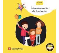 Vicens Vives - El Aniversario de Antoñita - Cuentos infantiles 5 años, 6 años para mejorar lectoescritura. Lecturas Divertidas para Practicar la Letra ñ con Cuentaletras Nivel 2