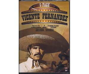 VICENTE FERNANDEZ 5 PACK:DIOS LOS CRIA Y ELLOS SE JUNTAN/EL ALBANIL/EL DIABLO,EL SANTO Y EL TONTO/ENTRE MONJAS ANDA EL DIABLO/SINVERGUENZA PERO HONRADO
