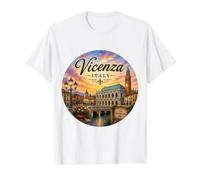 Vicenza Italia Renacimiento UNESCO, Basílica Palladiana Camiseta gráfica económica, Hombre, Blanco, XL