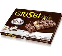 Vicenzi Grisbi Coco con Cocco snack con crema de leche cubierta con chocolate y coco, 120 g (4 x 30 g)