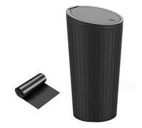 Vicera Papelera de coche - Práctica mini papelera, papelera de coche con tapa, impermeable e inhibidora de olores, con bolsa de basura