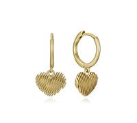 Viceroy Jewels Pendientes Corazón Trend 13188E100-00 Mujer - Plata Ley, Baño Oro