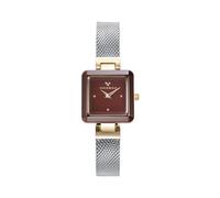 Viceroy 401182-47, Reloj Mujer Cerámica, Estilo Informal, Caja Acero y Cerámica, Impermeable 30m (Marrón)