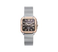 Viceroy 401188-75, Reloj Mujer Magnum, Estilo Deportivo, Caja Bicolor Acero, Esfera Gris, Malla de Acero, Impermeable 50m