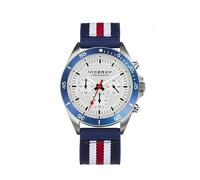 Viceroy 471277-06 Reloj Hombre Cuarzo Crono Acero Caucho Tamaño 42 mm