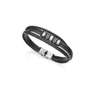 Viceroy Air | Pulsera Hombre Negro Acero Inoxidable | 21 cm | 1472P01010 | Acero inoxidable · cierre de broche de presión · largo 21,5 cm