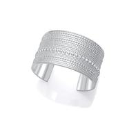 Viceroy Brazalete Fashion Mujer 14316P01000 - Acero Chapado en Plata, Diseño Rígido de Bolas, Colección Laura Escanes