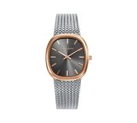 Viceroy Reloj mujer Chic 401312-17 – Analógico 3 agujas, caja bicolor IP Rose, esfera marrón