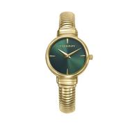 Viceroy Chic 401314-67 - Reloj Mujer Analógico Acero Inoxidable Dorado, Esfera Verde, Cristal Mineral, Brazalete Tubular