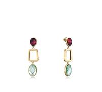 Viceroy Pendientes 14088E01012 - Acero inoxidable IP dorado con cristales para mujer