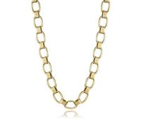 Viceroy Collar de Acero Colección Laura Escanes, con Eslabones Grandes en IP Dorado, de Mujer, Largo 40+5cm Extensión 75366C01012, Estandar