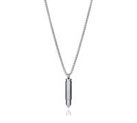 Viceroy Collar Hombre 14307C01000 - Acero con Colgante Bala, Diseño Robusto y Masculino