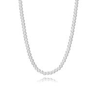 Viceroy Collar mujer 14319C01000 - Acero chapado en plata 999, diseño de bolas, 38+5 cm