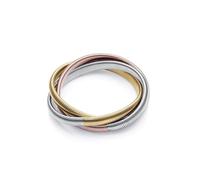 Viceroy Fashion 14085P01019, Pulsera Mujer Triple Acero Dorado, Plateado y Bronce, Estilo Chic, Única