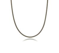 Viceroy Fashion 15199C09011 - Collar Mujer Cordón Titanio Marrón con Cierre Mosquetón en Acero Dorado, 45 cm