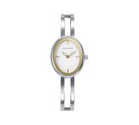 Viceroy Fashion 401304-07 - Reloj Mujer Analógico Acero Inoxidable Bicolor Plateado y Dorado, Caja Ovalada, Esfera Blanca, Brazalete Semirígido