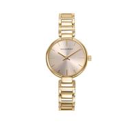 Viceroy Fashion 401306-27 - Reloj Mujer Analógico Acero Inoxidable Dorado, Esfera Dorada con Bisel Plateado, Brazalete Dorado