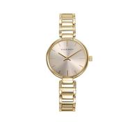 Viceroy Fashion 401306-27 - Reloj Mujer Analógico Acero Inoxidable Dorado, Esfera Dorada con Bisel Plateado, Brazalete Dorado
