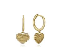 Viceroy Jewels Pendientes Corazón Trend 13188E100-00 Mujer - Plata Ley, Baño Oro